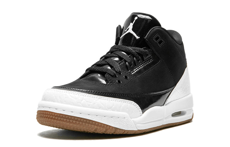 (GS) Air Jordan 3 Retro 'Black White' 441140-022 #