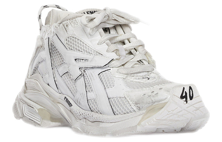(WMNS) Balenciaga Runner Sneaker 'Worn-Out White' 677402W3RB19000 #