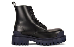 (WMNS) Balenciaga Strike Martin Boots Black/Blue 590974WA9671040 #