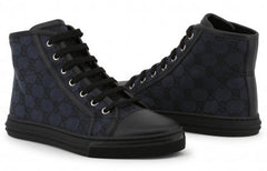 (WMNS) Gucci Monogram Canvas High Top 'Black' 426186-KQWM0-1948 #.