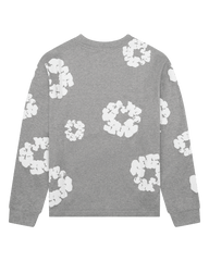 Long Sleeve Cotton Wreath Tee Black , Green, Grey , Navy , Red