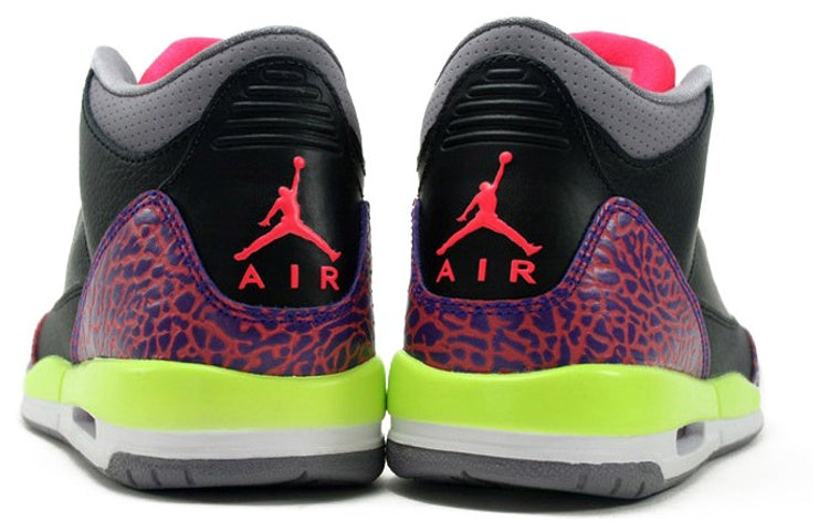 (GS) Air Jordan 3 Retro 'Black Atomic Red' 441140-039 #