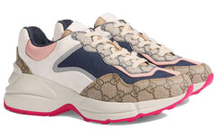 (WMNS) Gucci GG Rhyton 'Beige White Pink' 620185-99WF0-4371 #