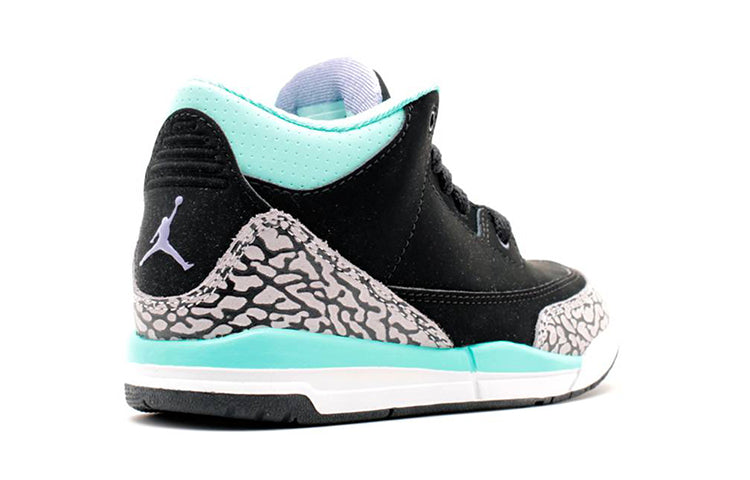 (GS) Air Jordan 3 Retro 'Black Purple Turquoise' 441141-045 #