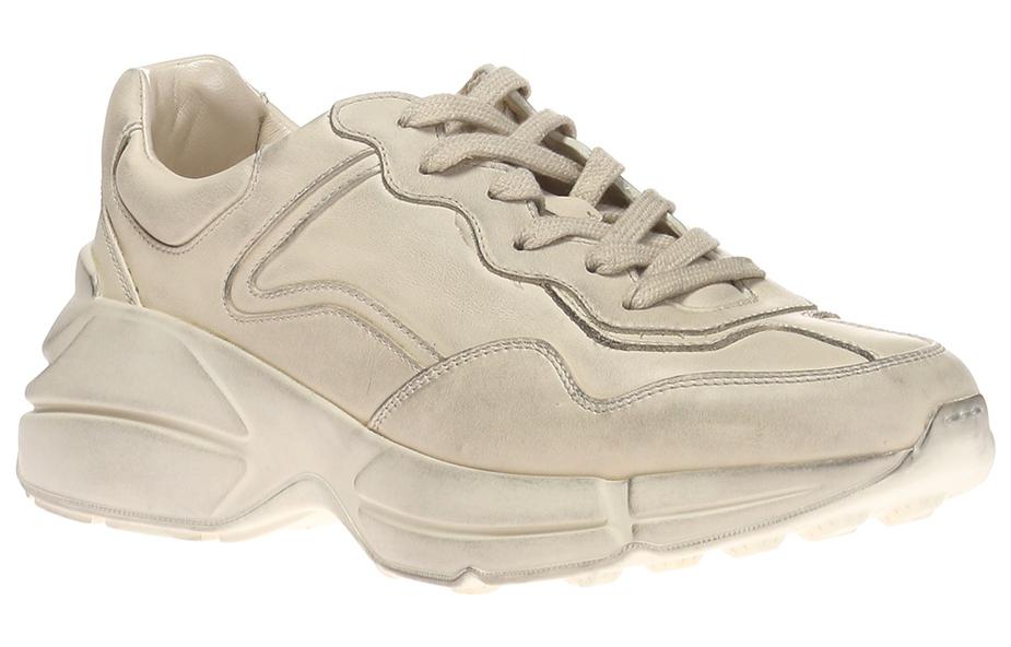 Gucci Rhython Leather Sneaker 'Ivory' 498916-A9L00-9522 #.