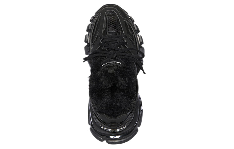 Balenciaga Track Sneaker 'Faux Fur Black' 668556W3CQ11000 #