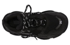 (WMNS) Balenciaga Triple S 'Black' 524036W2CA11000 #