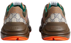 Gucci Rhyton Leather Sneaker " Beige Brick Red '.