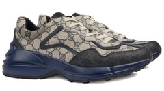 GUCCI Rhyton ' Beige Blue Monogram '.