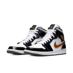 Air Jordan 1 Mid Patent 'Black Gold' 852542-007 #