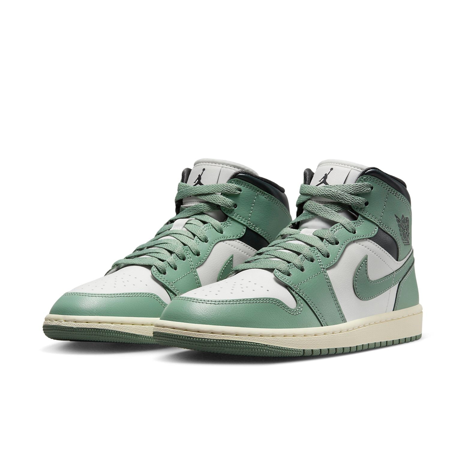(WMNS) Air Jordan 1 Mid 'Jade Smoke' BQ6472-130 #