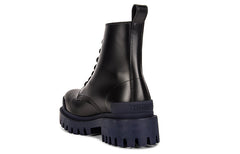 (WMNS) Balenciaga Strike Martin Boots Black/Blue 590974WA9671040 #