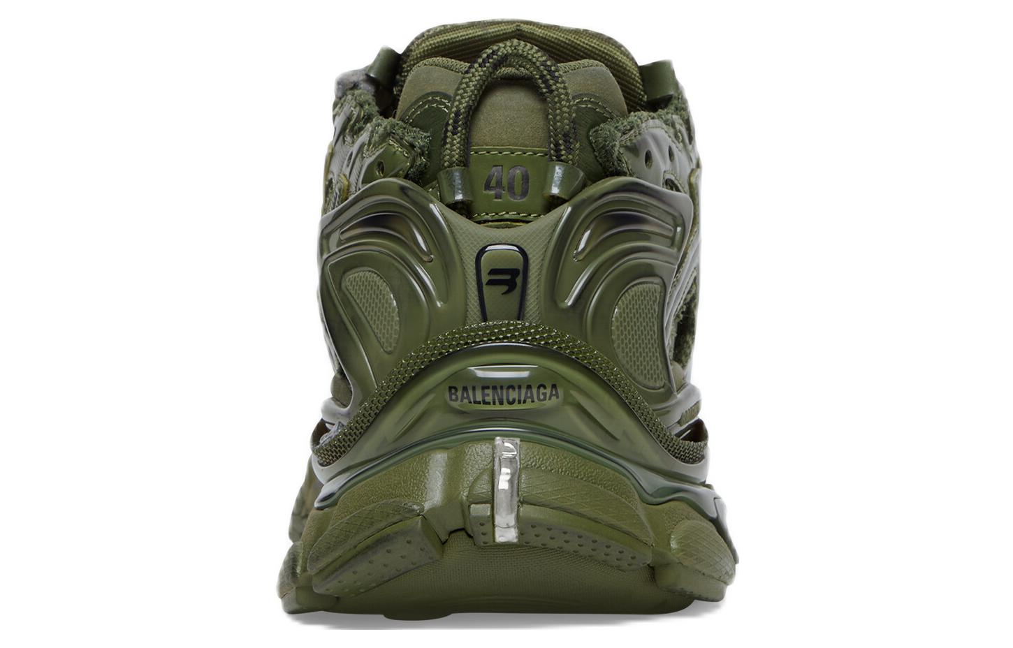 Balenciaga Runner Sneaker 'Leather Free Khaki' 677403W3RB13031 #