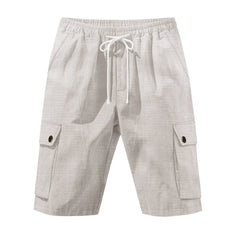 Amekaji Workwear Bamboo Linen Beach Casual Shorts