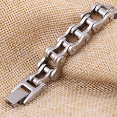 Bike Bicycle Chain pulsera hombre acero inoxidable