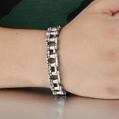 Bike Bicycle Chain pulsera hombre acero inoxidable
