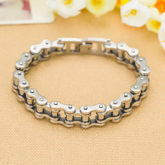 Bike Bicycle Chain pulsera hombre acero inoxidable