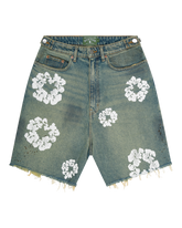 Dirty Wash Wreath Short Light Wash