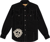 Peace Patchwork Western Button Up