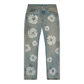 Dirty Wash Wreath 501 Light Wash