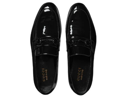 GUCCI LOAFER WITH HORSEBIT ' BLACK Patent Leather'.