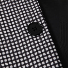 Mens Plaid Slim-Fit Business-Casual Suit Set