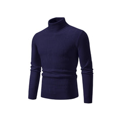 Fashionable Jacquard Pullover In Solid Color For Warmth