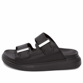 (WMNS) Alexander McQueen Hybrid Slide 'Black' 650784WHXZE1081 #