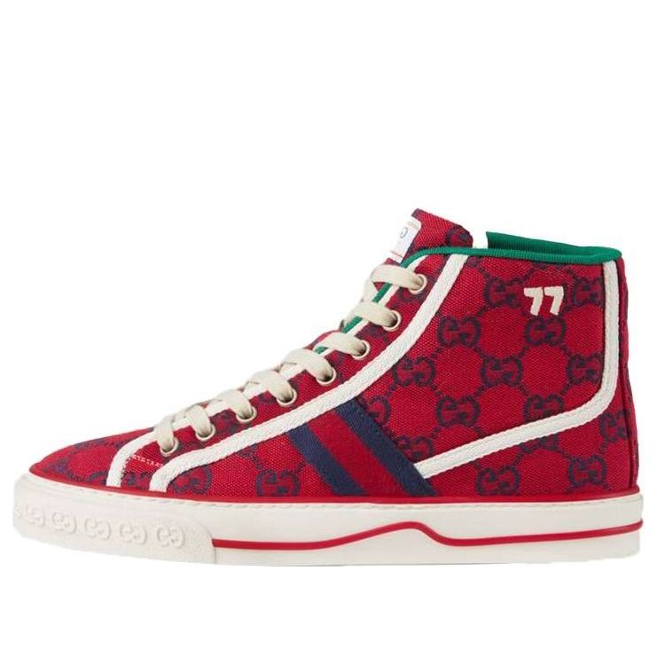 Gucci Tennis 1977 High Top Sneakers 'Red' 661389-2UZL0-6497 #.