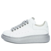 (WMNS) Alexander McQueen Oversized Sneaker 'White Silver' 553770WHWKV9071 #