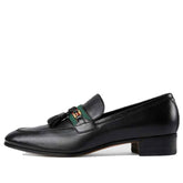 Gucci Interlocking G Tassel Leather Loafers 'Black' 624720-1W610-1066 #.