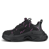 (WMNS) Balenciaga Triple S Sneaker 'All Over Logo - Black Pink' 524039W2FA11050 #