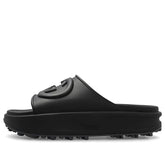 Gucci Interlocking G slide sandal 'Black Rubber' 692380-JF000-1000 #