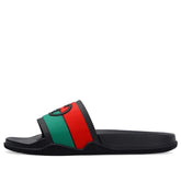 Gucci Slide 'Interlocking G - Black Red Green' 655265-JFA00-8815 #.