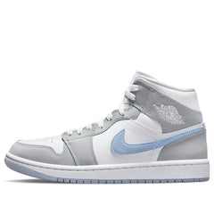 (WMNS) Air Jordan 1 Mid 'Wolf Grey Aluminum' BQ6472-105 #