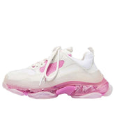 (WMNS) Balenciaga Triple S Clear Sole Trainer 'White Pink' 544351W09ON9025 #