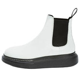 (WMNS) Alexander McQueen Hybrid Chelsea Boot 'Black White' 586398WHX529061 #