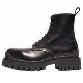 (WMNS) Balenciaga Strike Lace-Up Boot 'Black' 590974WA9601000 #