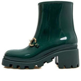(WMNS) Gucci Rubber Ankle Boot With Horsebit 'Dark Green' 670407-JCCP0-3154 #