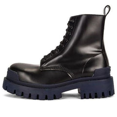 (WMNS) Balenciaga Strike Martin Boots Black/Blue 590974WA9671040 #