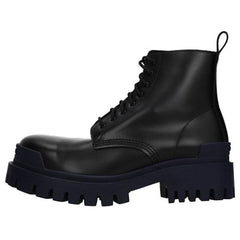 Balenciaga Calfskin Martin Boots Blue/Black 589338WA9671040 #