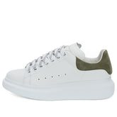 (WMNS) Alexander McQueen Oversized Sneaker 'White Khaki Green Suede' 553770WHGP79443 #