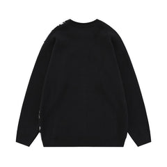 Vintage Anime Couple Sweater Oversize Knit