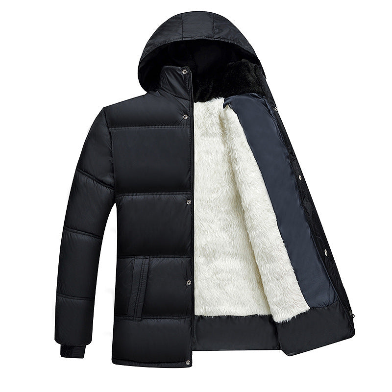 Middle aged and elderly men's cotton padded jacket