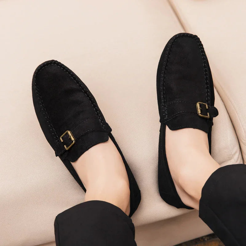 Suede beanie shoes