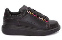 (WMNS) Alexander McQueen Oversized Sneaker 'Black Rainbow' 553770WHZ4S1312 #
