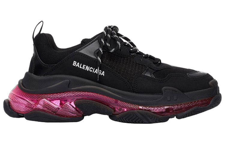 (WMNS) Balenciaga Triple S 'Clear Sole - Black Pink Neon' 544351W2FR11053 #
