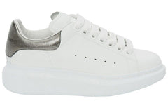 (WMNS) Alexander McQueen Oversized Sneaker 'Bleach White Silver' 553770WHFBU9042 #