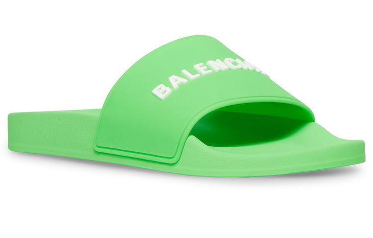 Balenciaga Pool Slides 'Fluo Green' 565826W1S823590 #