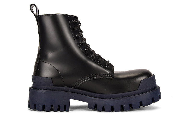 (WMNS) Balenciaga Strike Martin Boots Black/Blue 590974WA9671040 #